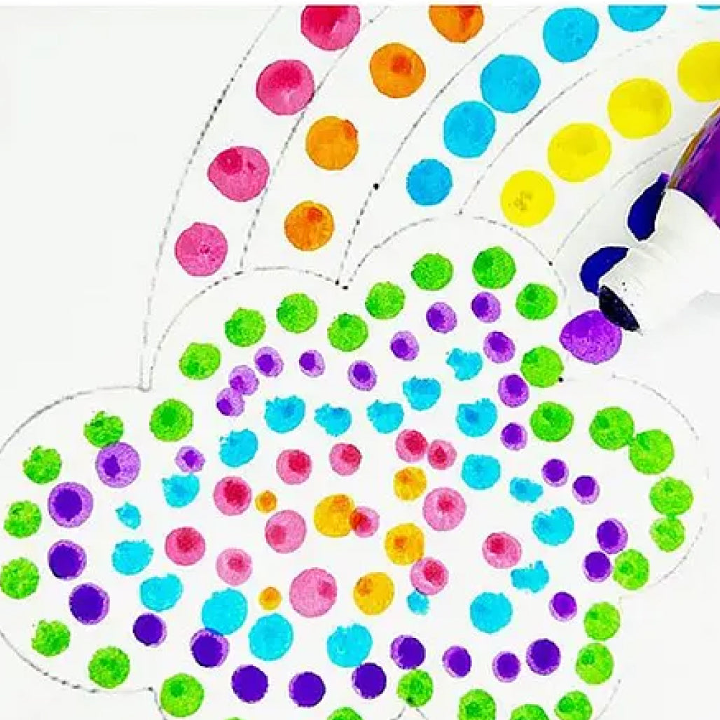 Little Fingers Hot Dot Markers(Pack Of 6)