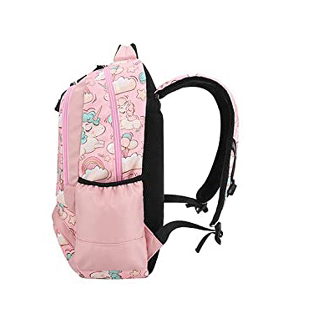 Donuts & Unicorns  3 Pcs Matching Backpack With Lunch Bag & Stationery Pouch, Pink