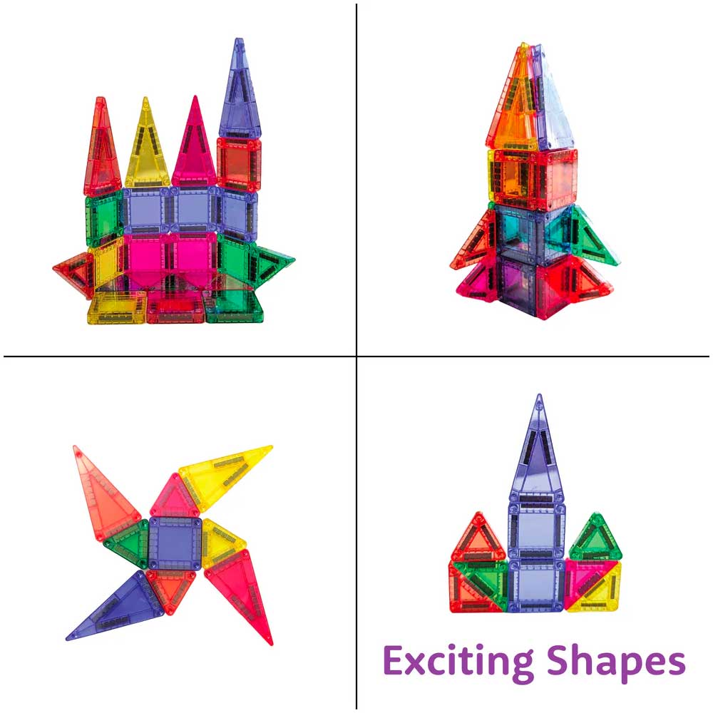 Scoobies Magnano Tiles Travel Special | Pack of 26 | Compact magnetic tiles in vibrant colors