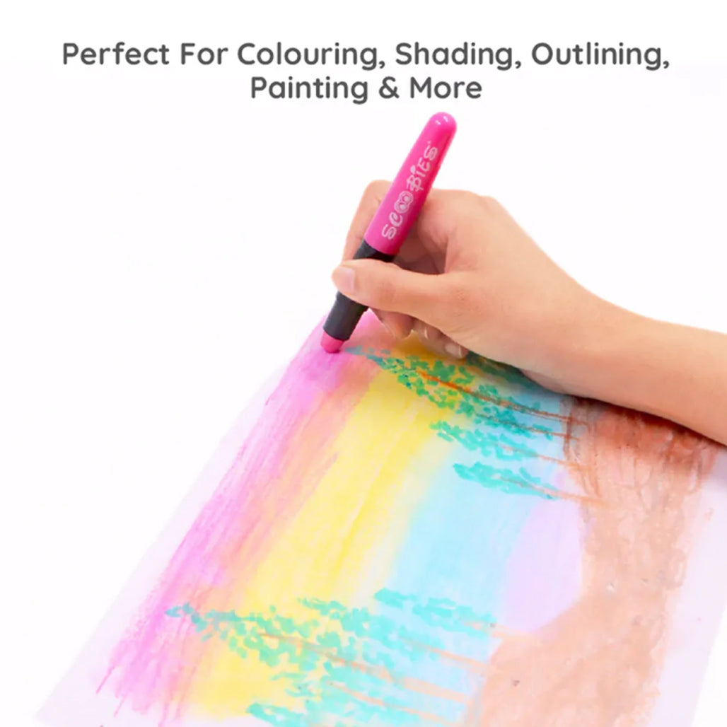 Metallic Silk Crayons | Water Soluable | 12 Flamboyant Shades | Vivid DIY Art & Craft | Safe & Skin Friendly