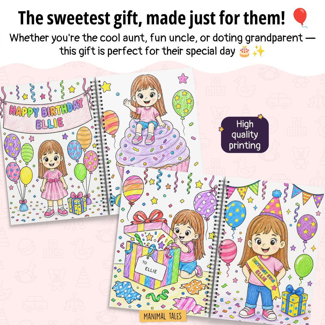 My Birthday Coloring & Activity Book (Made Just for Their Big Day!)