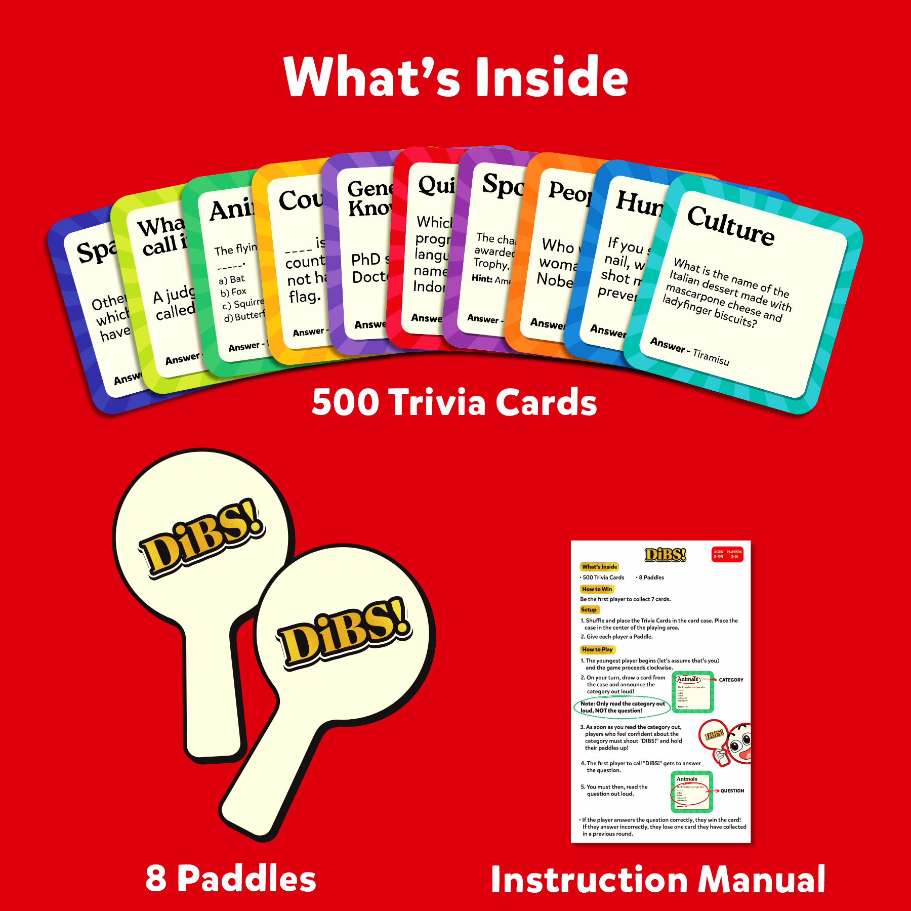 Skillmatics Card Game - DIBS, Exciting Trivia Game, Fun for Family Game Night, Educational Toy, Gifts for Kids, Teens, Adults Ages 8, 9, 10 & Up