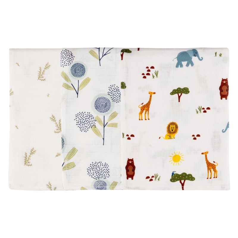 Organic Muslin Burp Cloth-Pack of 3