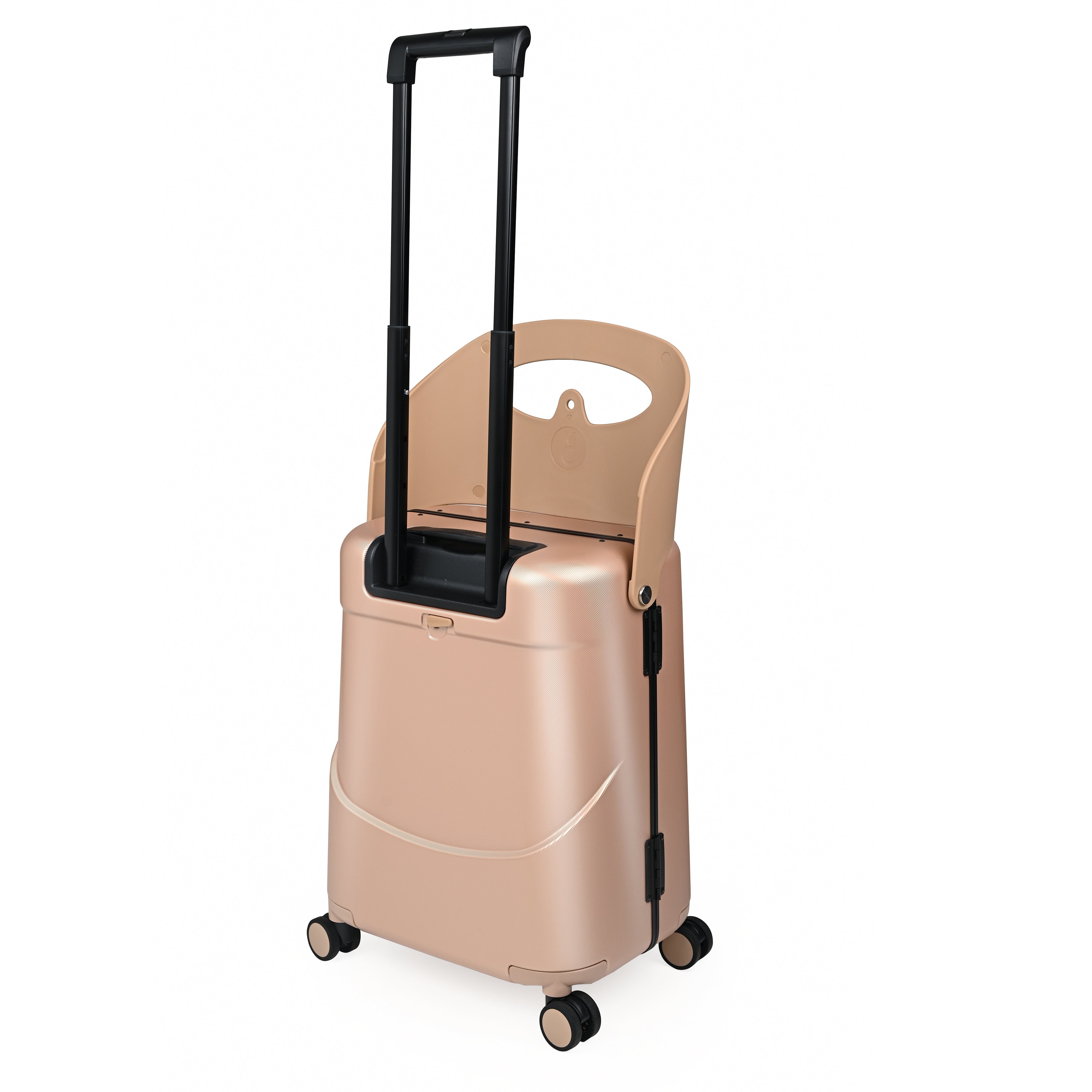 Miamily Champagne Gold Ride on Trolley Carry-on Luggage 18 inches