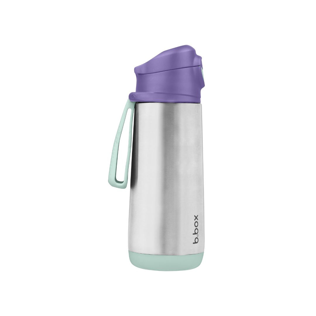 b.box Insulated Sport Spout Drink Water Bottle 500ml  Lilac Pop Purple