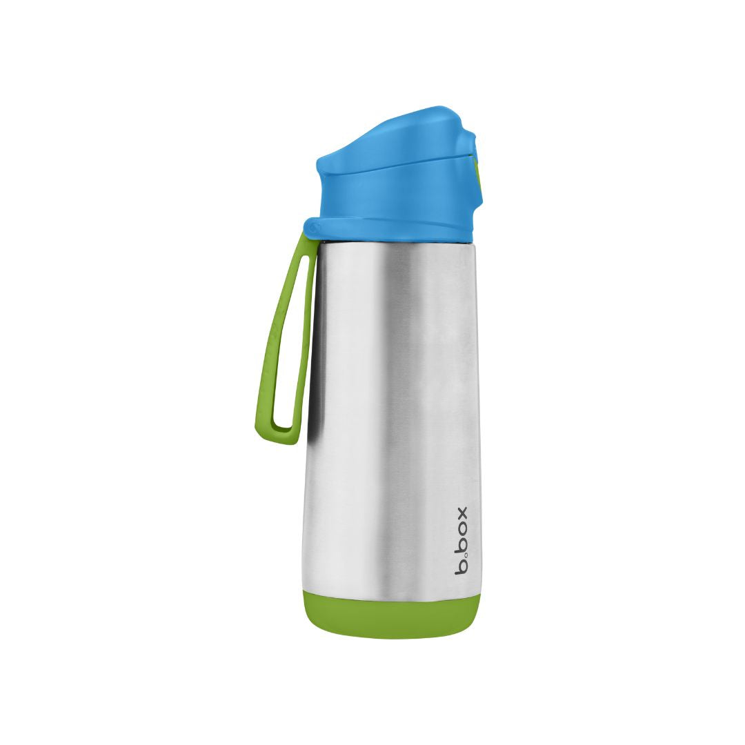 b.box Insulated Sport Spout Drink Water Bottle 500ml  Ocean Breeze Blue Green