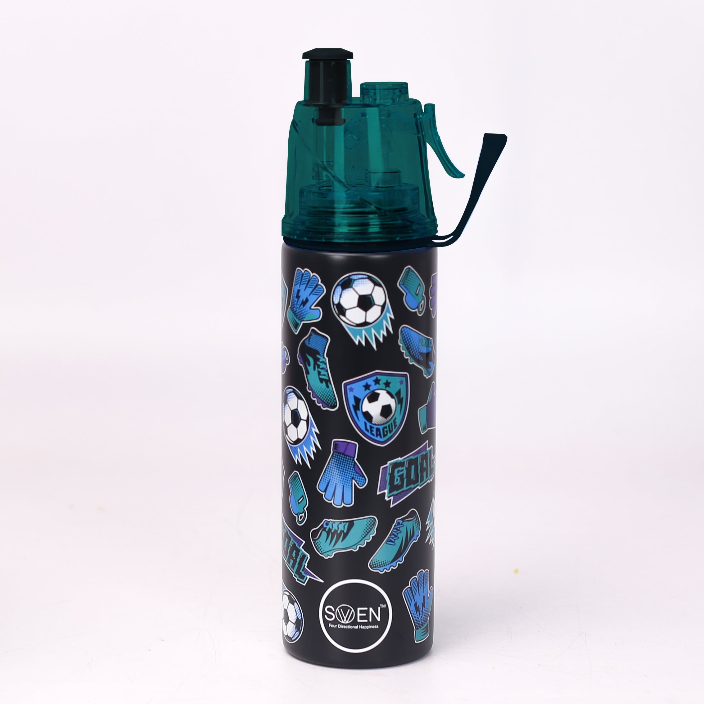 Insulated Stainless Steel Black And Dark Green Color Mist Bottle- 500 ml