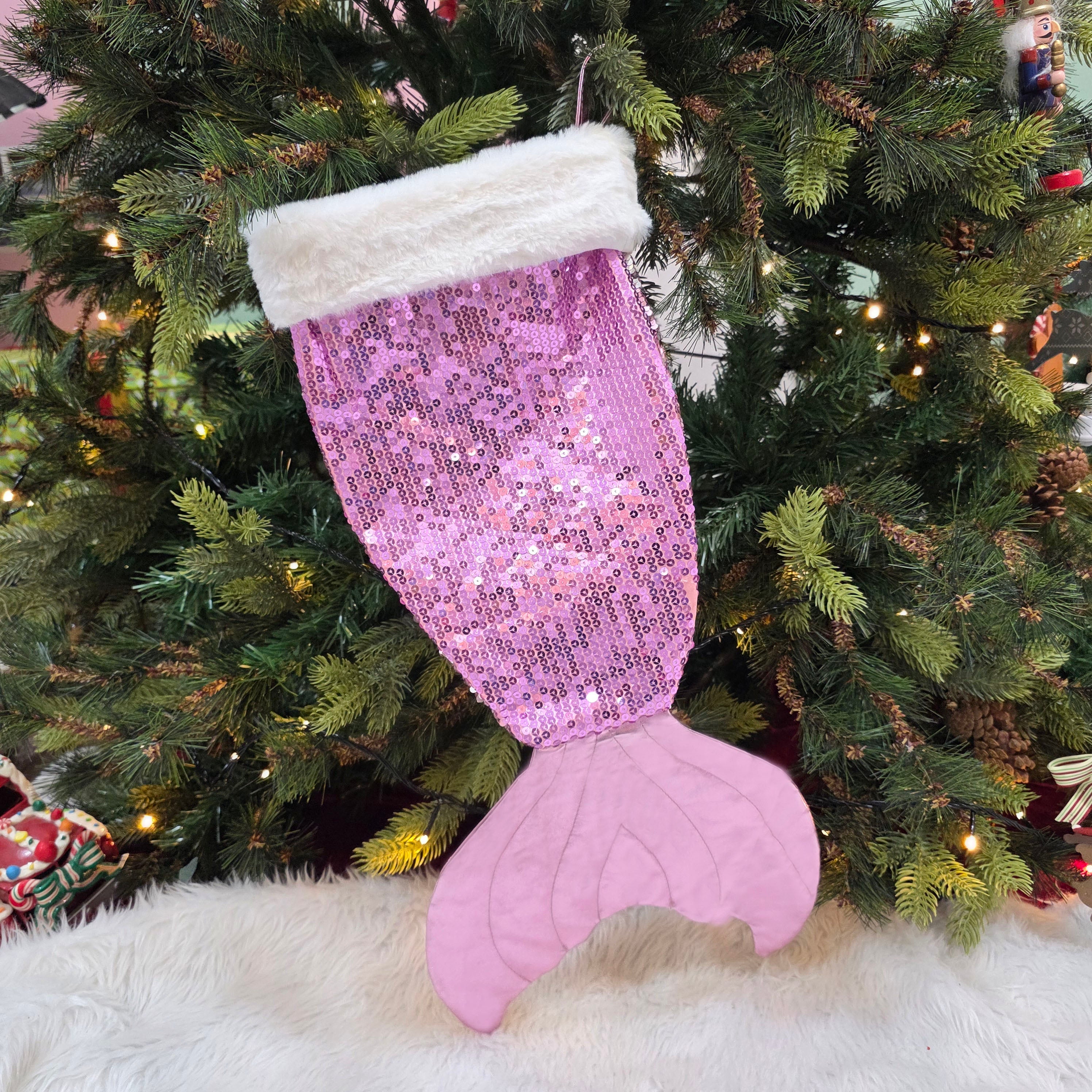 Personalised Magical Mermaid Stocking - Blush Pink