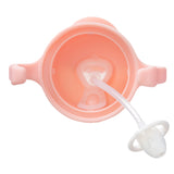 b.box Weighted Straw Sippy Cup 240ml- Tutti Fruity Light Pink