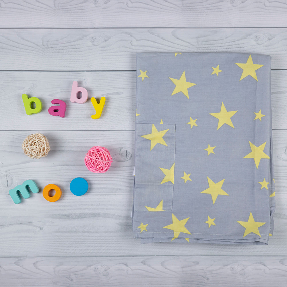 Your Star is Born Grey And Yellow Nursing Cover - Baby Moo