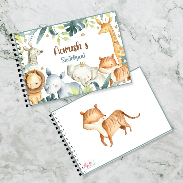 Cute Animals Personalised Art Book