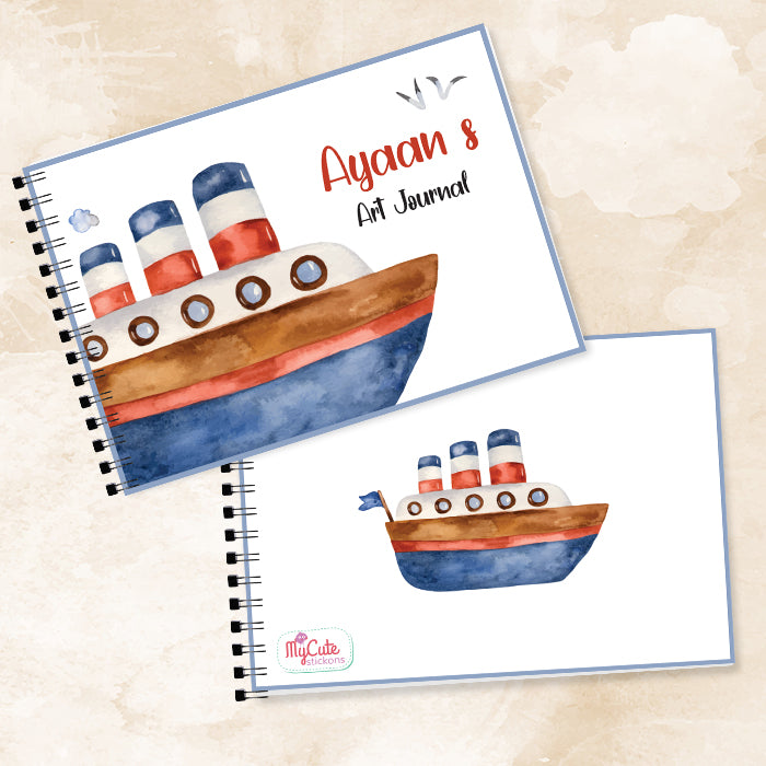 Nautical Personalised Art Book