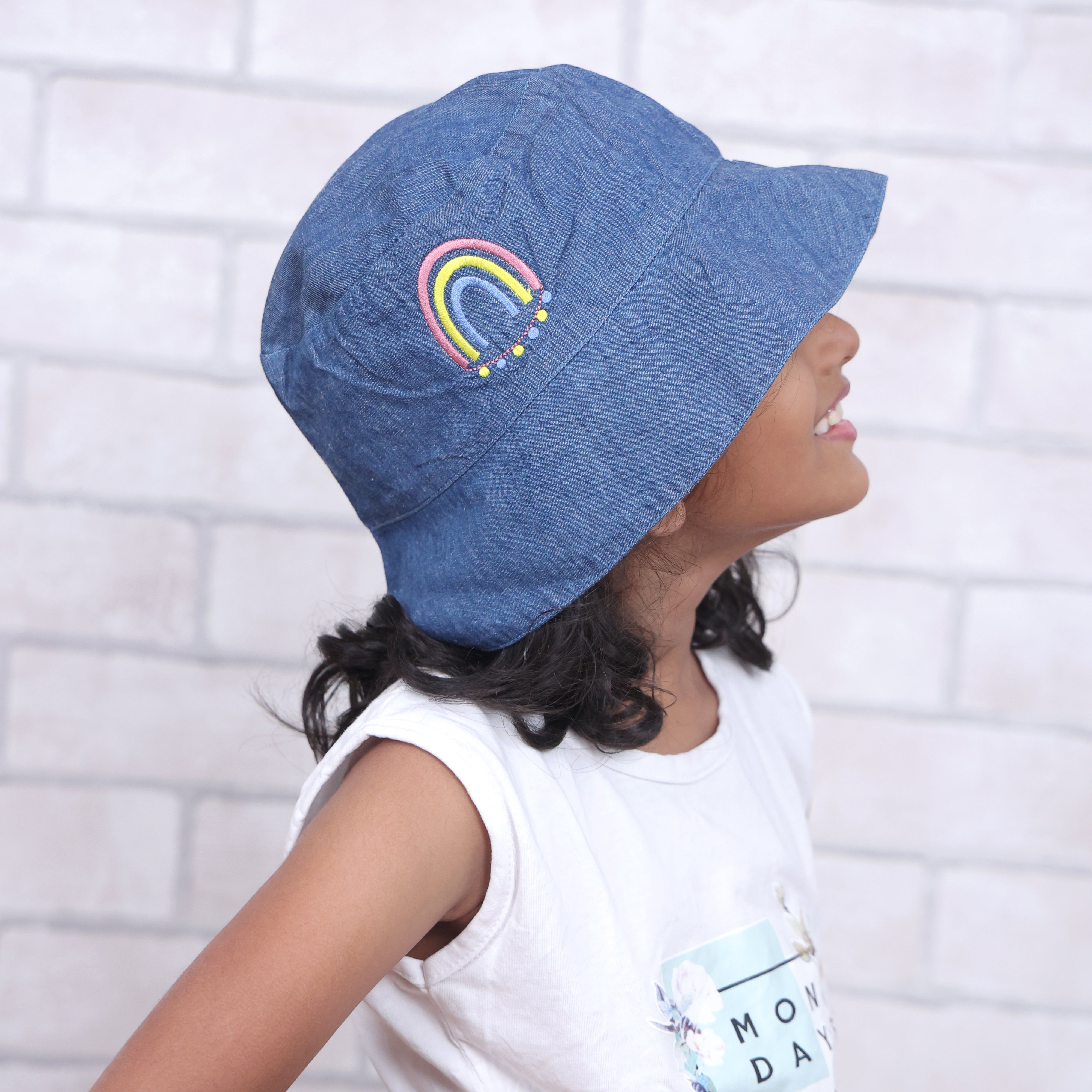 Ooh La Llama Dark Denim Bucket Hat