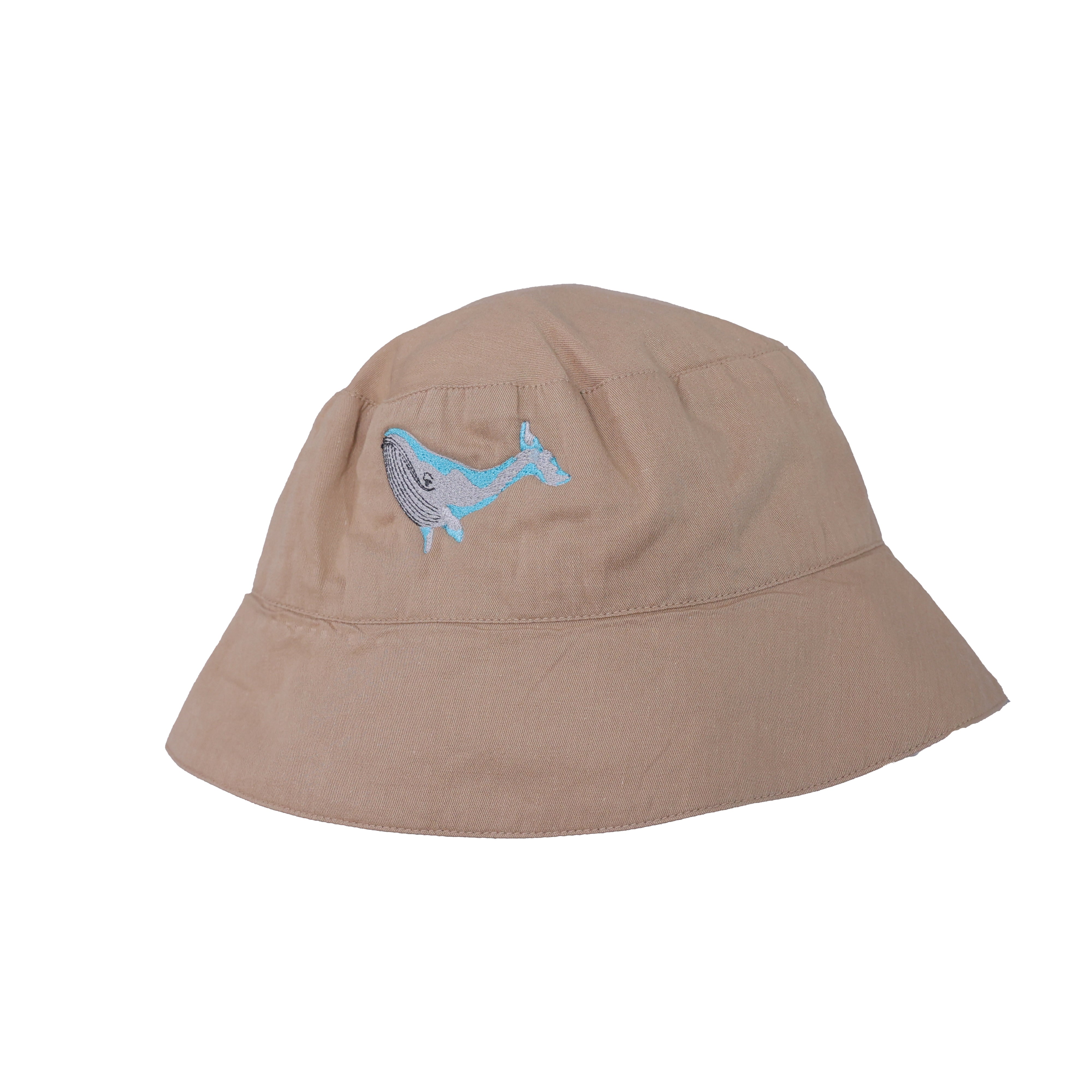 Maritime Magic Brown Cotton Bucket Hat