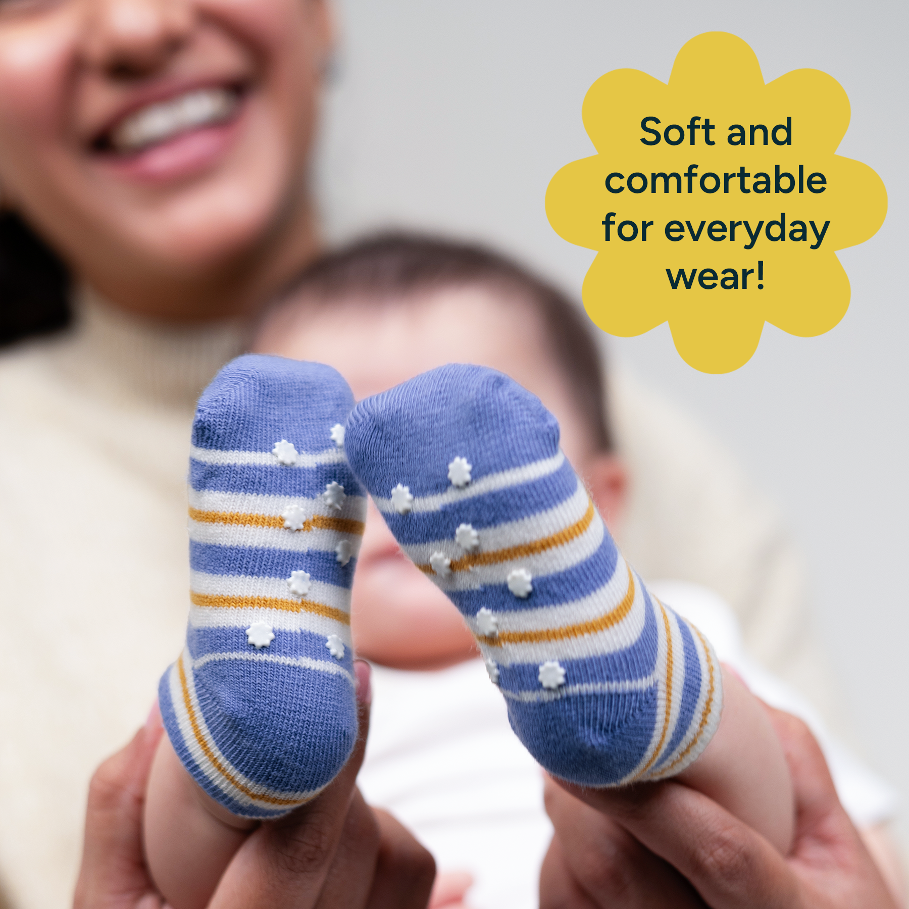 Anti-Slip Socks Pack Of 3