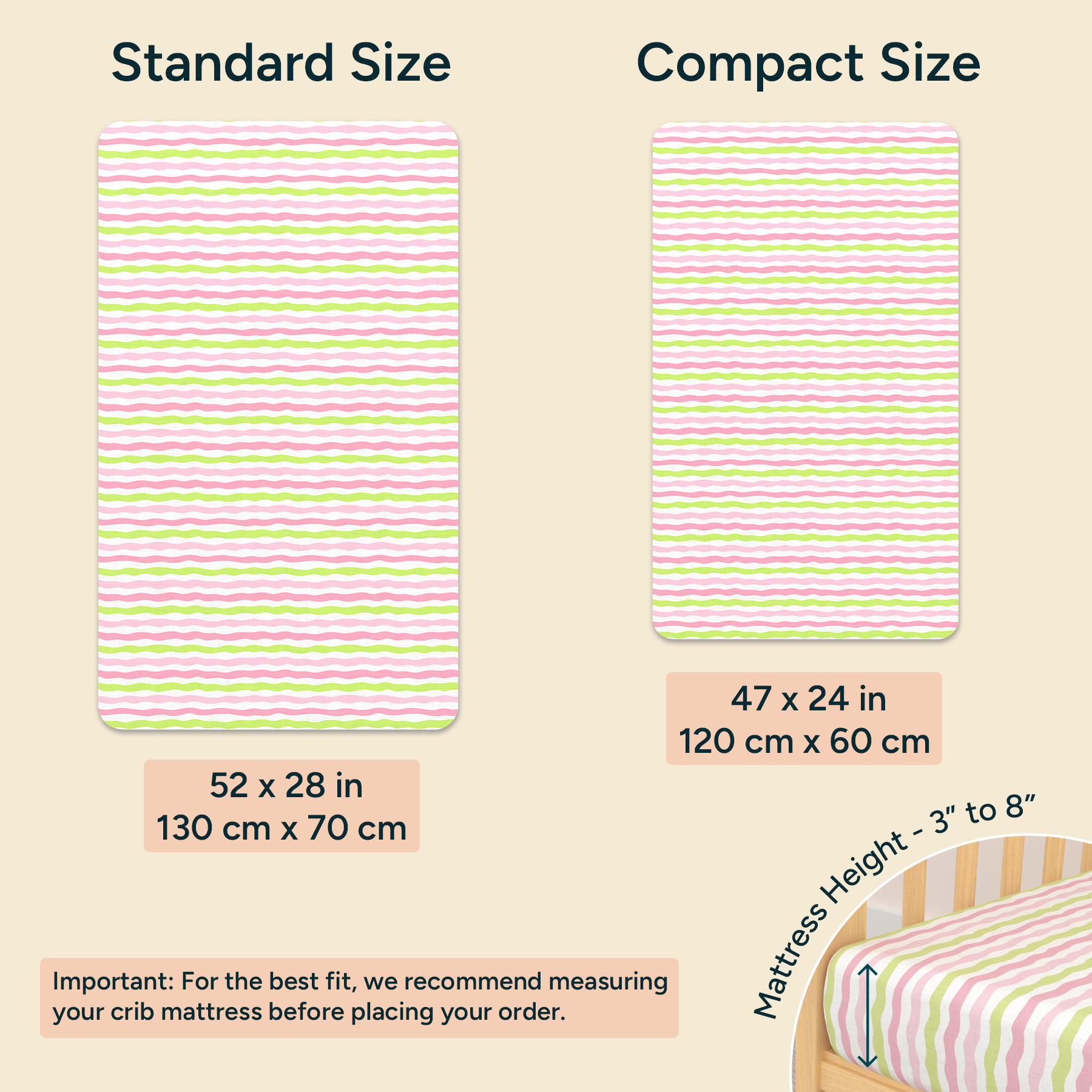 Nintara Baby Fitted Crib Sheet