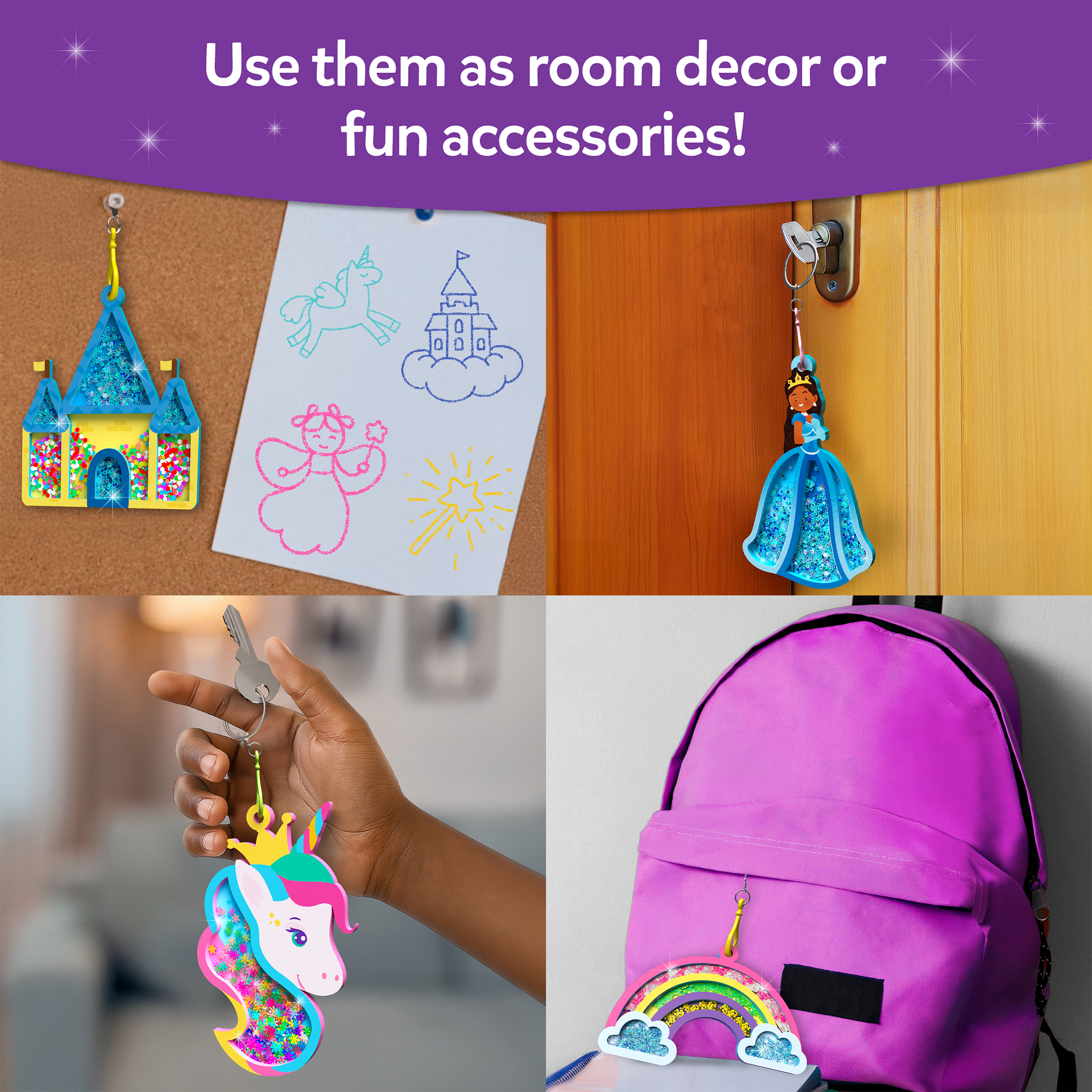 Skillmatics Art & Craft Activity Shake-its, Unicorns & Princesses / Animals