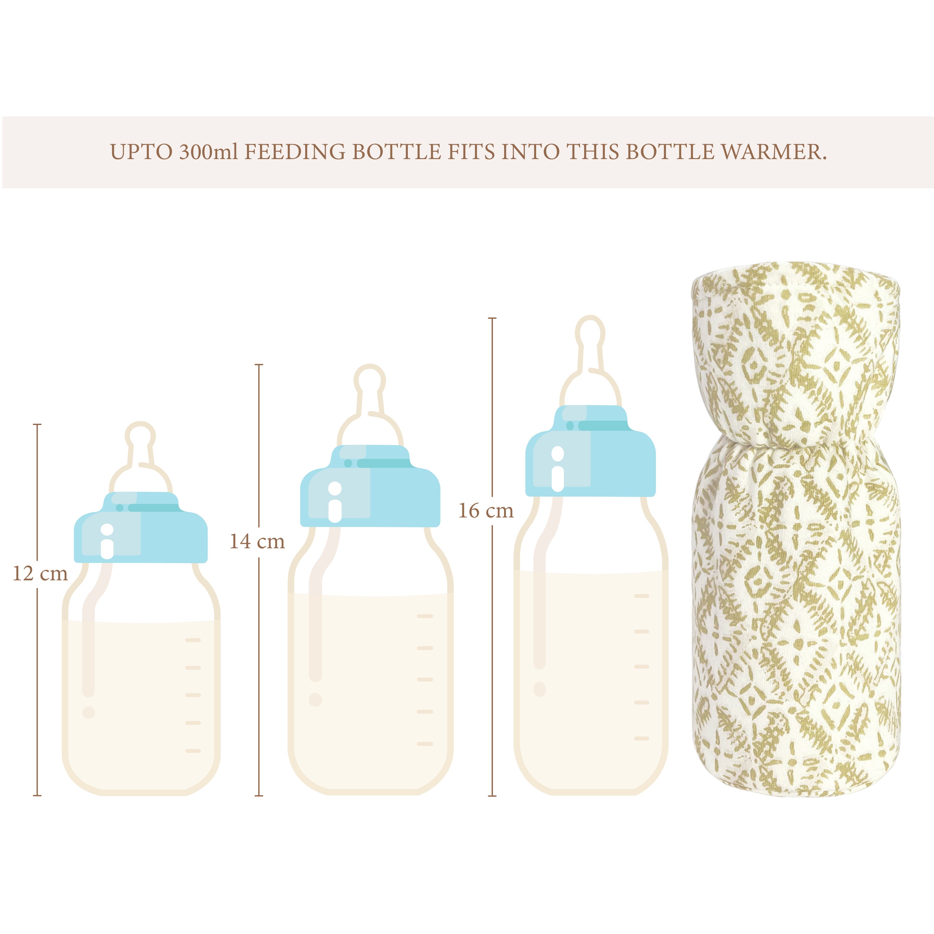 Crane Baby Bottle Cover/Warmer Kendi Collection, Pack of 2 - Multicolor