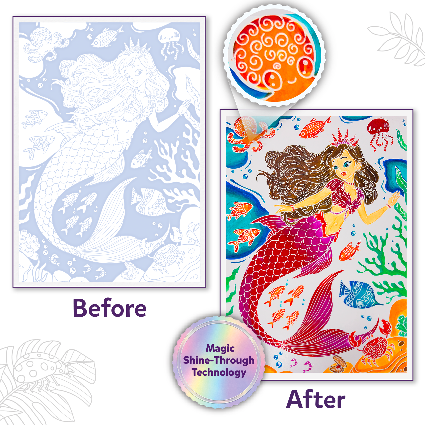 Paint-Over Art – Mess-Free Shine-Through Painting Kit