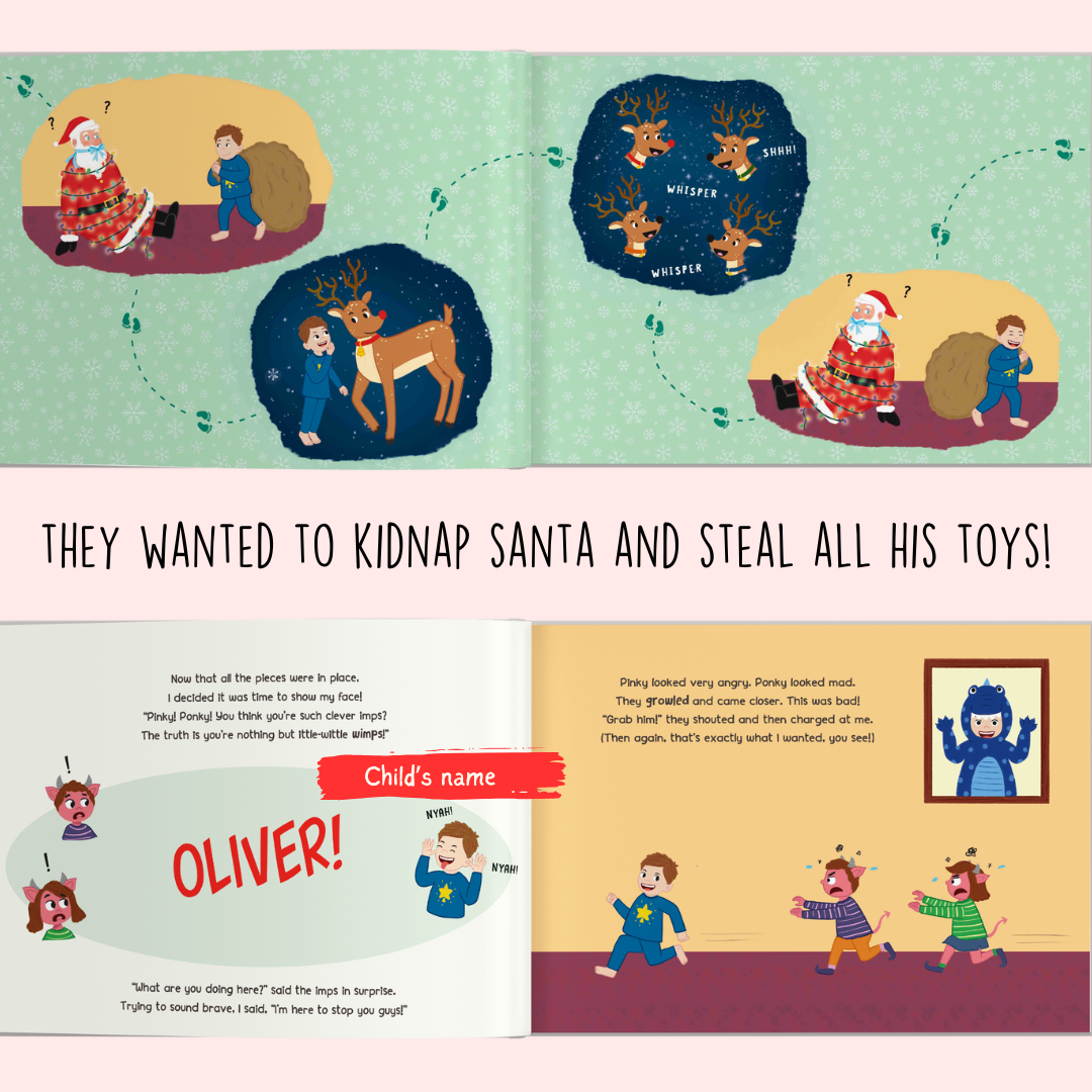 How I Saved Santa from Pinky and Ponky  (Personalized Children's Christmas Book)