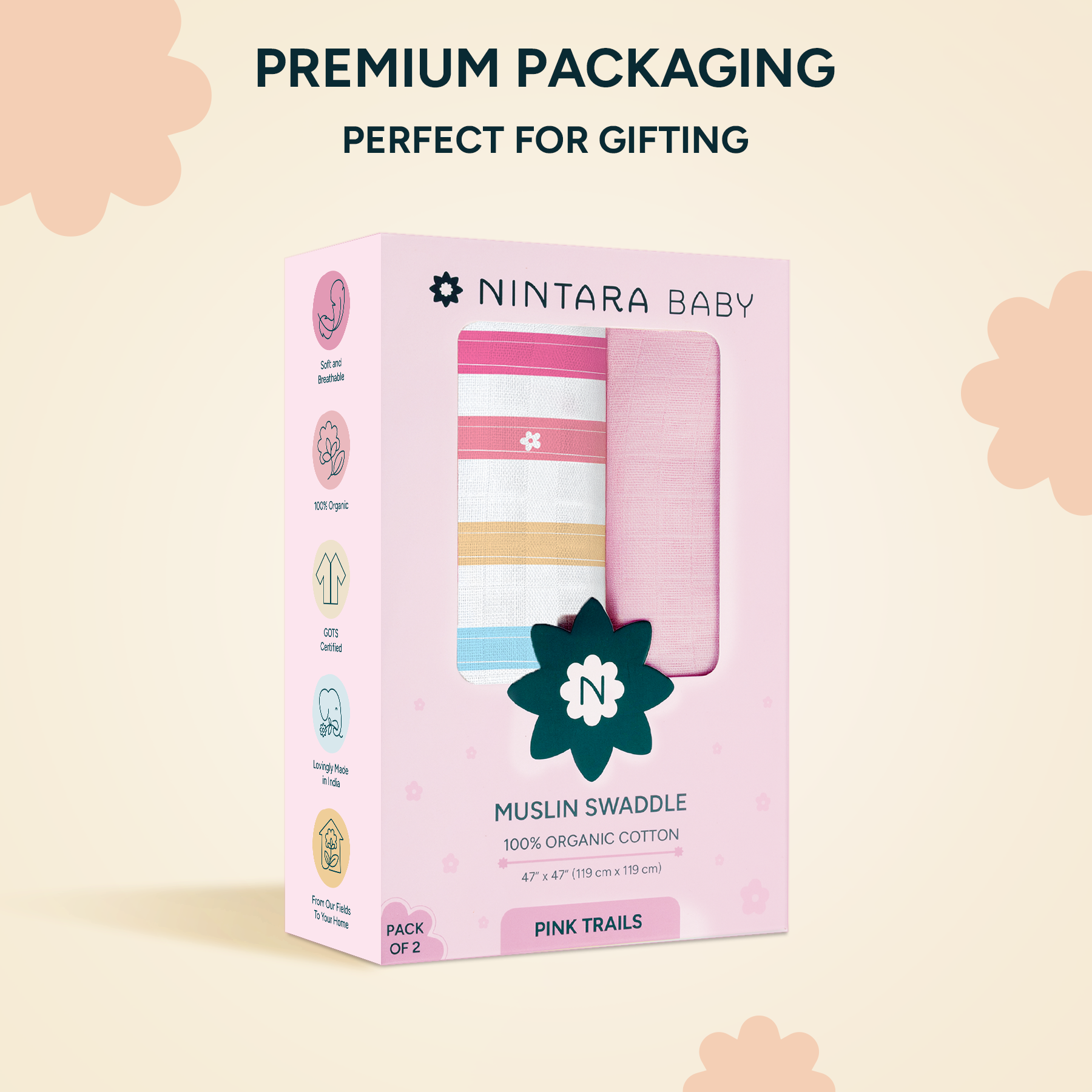 Extra-Large Swaddles Pack Of 2