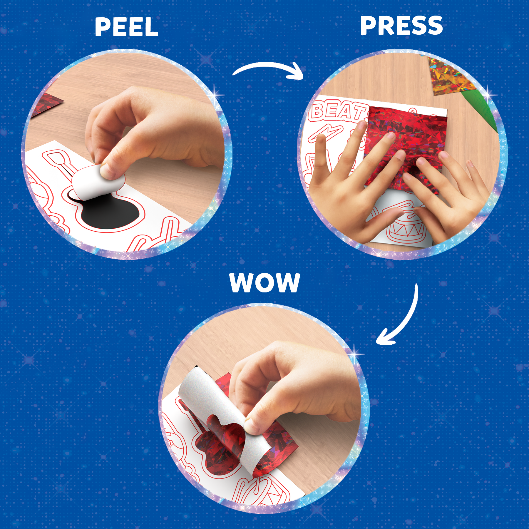 Skillmatics Foil Fun - Groovy Beats, 20+ DIY Foil Art Magnets, Mess-Free Craft Kit, 60+ Foam Stickers, Creative Activity for Kids, Tweens, Teens (Ages 7-13), Adults, Gifts, Travel, Party Favour