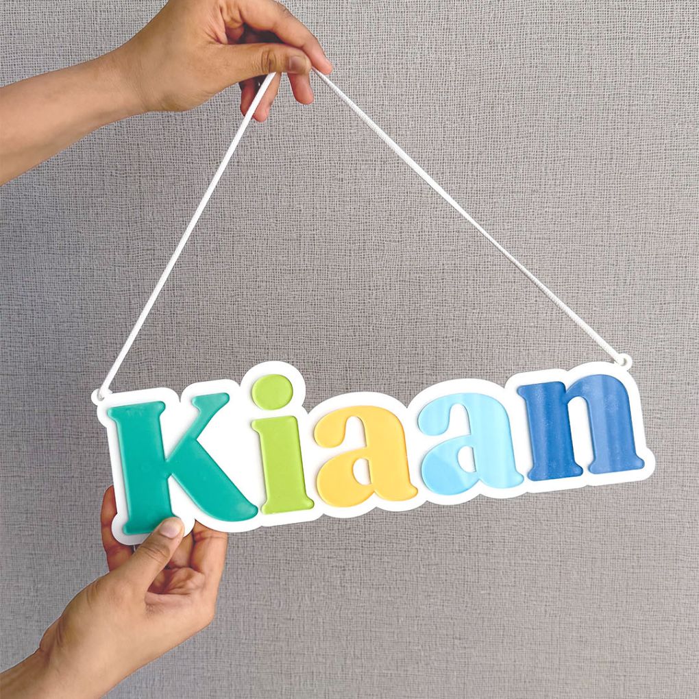 Personalised 3D Acrylic Colorful Name Plate