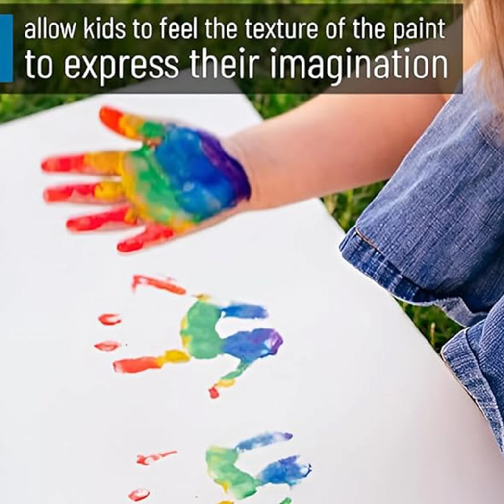 Little Fingers Flouro Rainbow Finger Paint Tubes(Set Of 6)