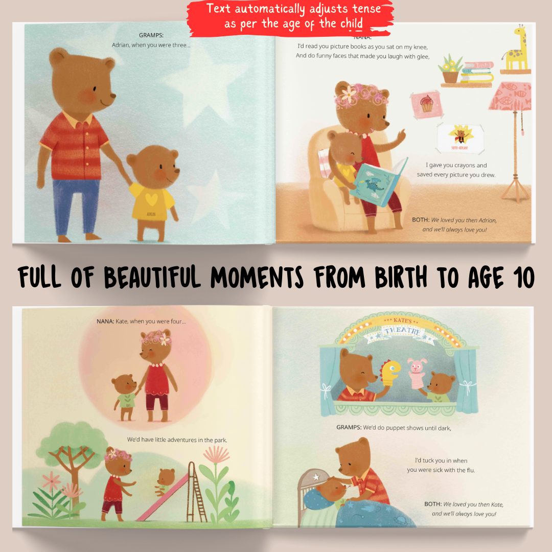 Personalised Storybook - Grandkids, We Love You!