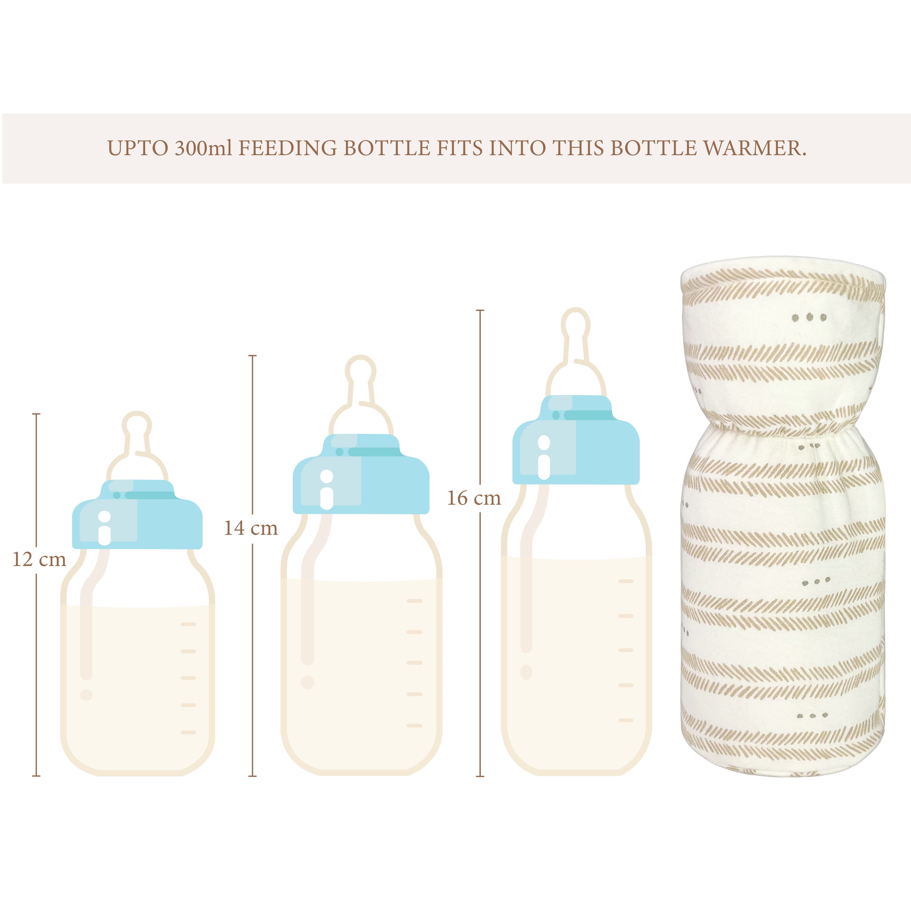 Crane Baby Bottle Cover/Warmer Ezra Collection, Pack of 2 - Multicolor