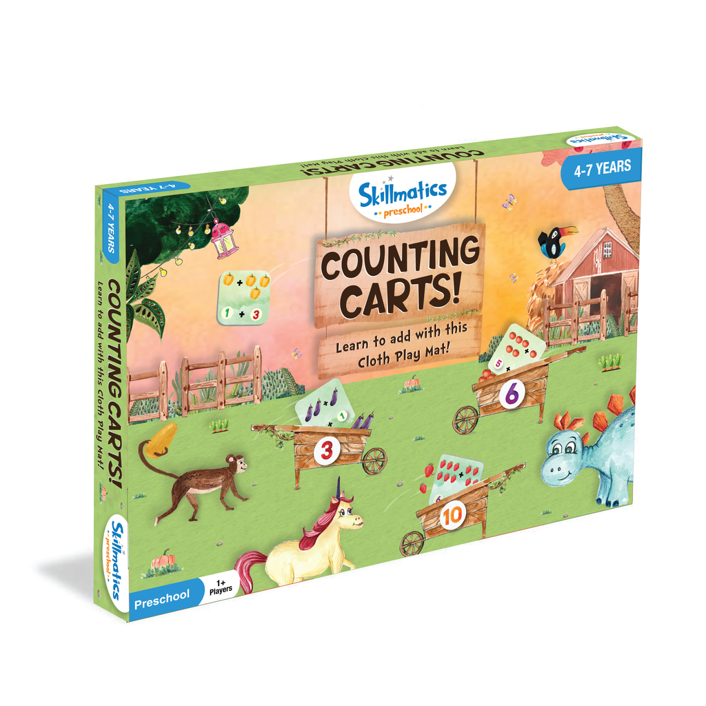 Preschool Toys : Counting Carts | Educational Activity Play Mats