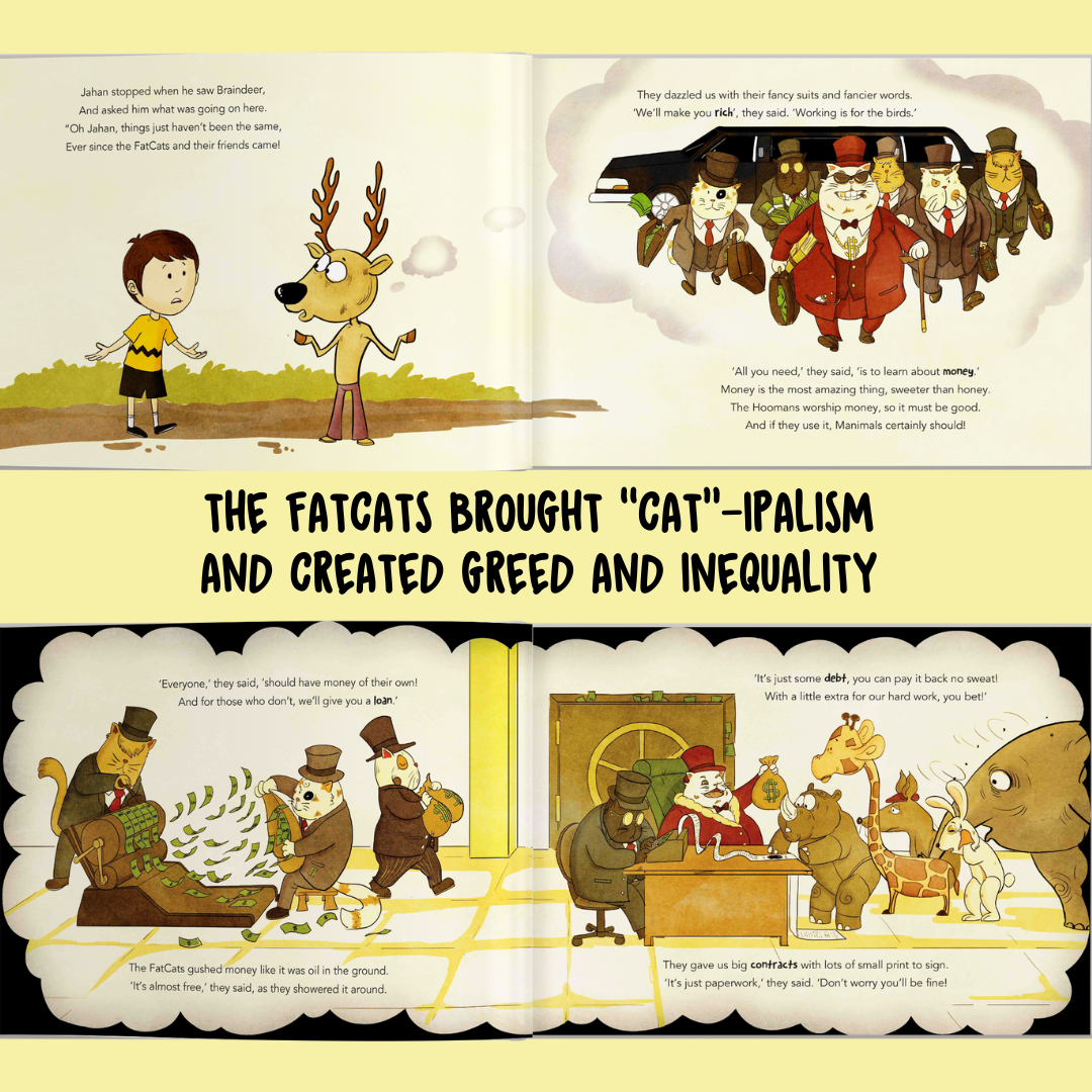 Personalised Storybook -  The FatCats; A Book About Capitalism & Inequality