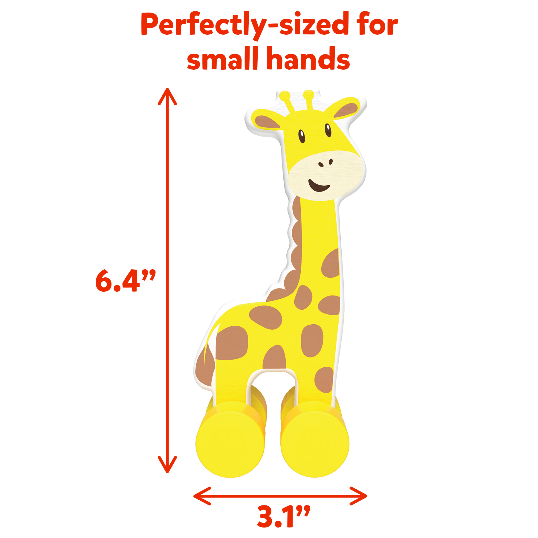 Skillmatics Wooden Animal Toys on Wheels, Imaginative Play for Toddlers, Educational Gifts for Infants 9 Months to 3 Years