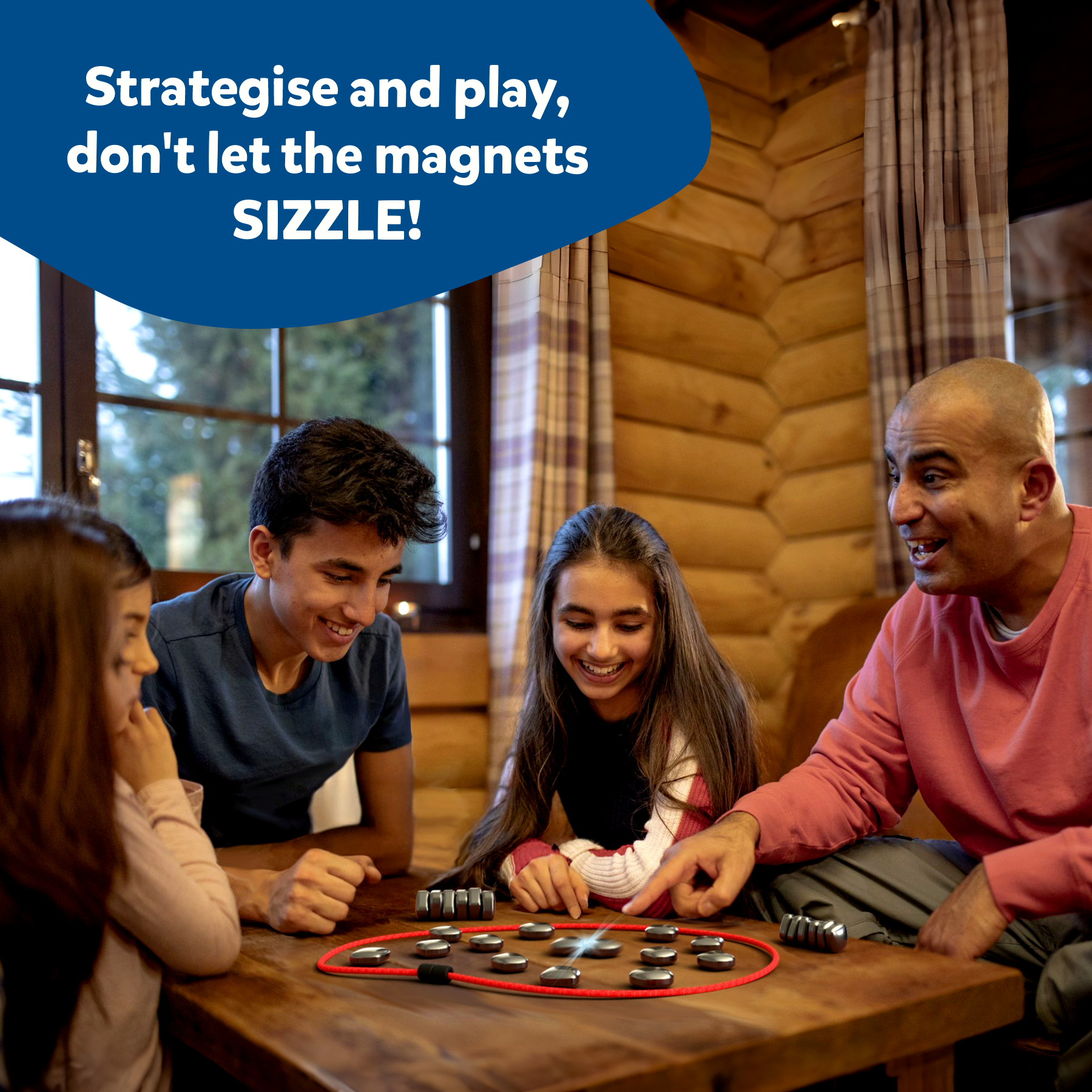 Skillmatics Sizzle - Classic Magnetic Attraction Game, Strategy & Travel Activity, Fun for Family Game Nights, Gifts for Boys, Girls, Teens & Adults, Ages 15 & Up, 2-4 Players