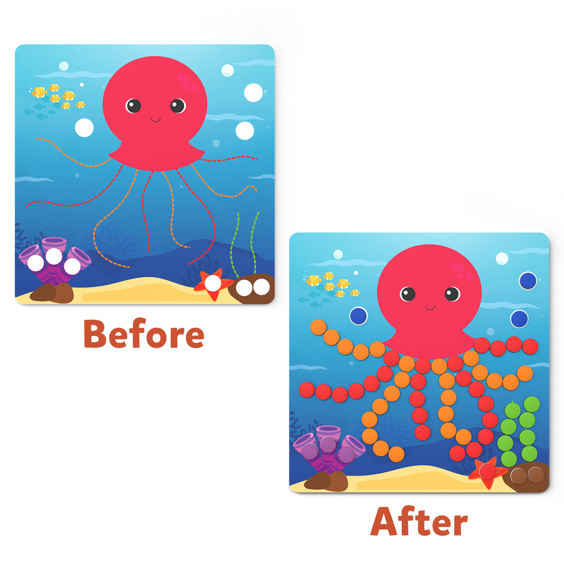 Skillmatics Art Activity Dot It with Magnets - Animals, No Mess Repeatable Art for Kids, Craft Kits, DIY Activity, Gifts for Ages 4 to 7