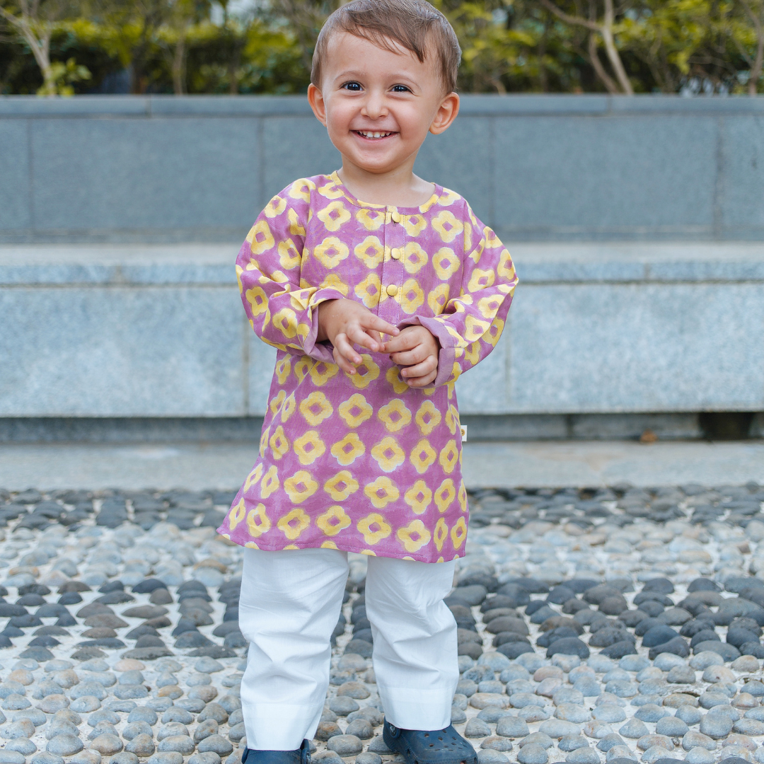 Chanderi Kurta Pyjama Set