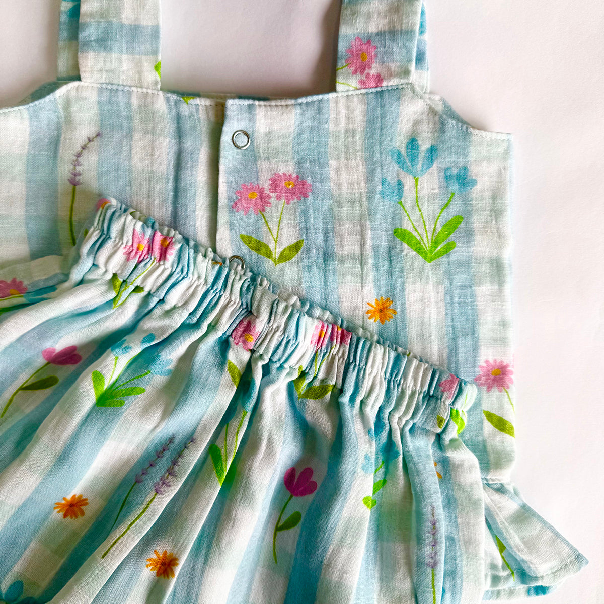 Girls Co-Ord Set- Ghingham