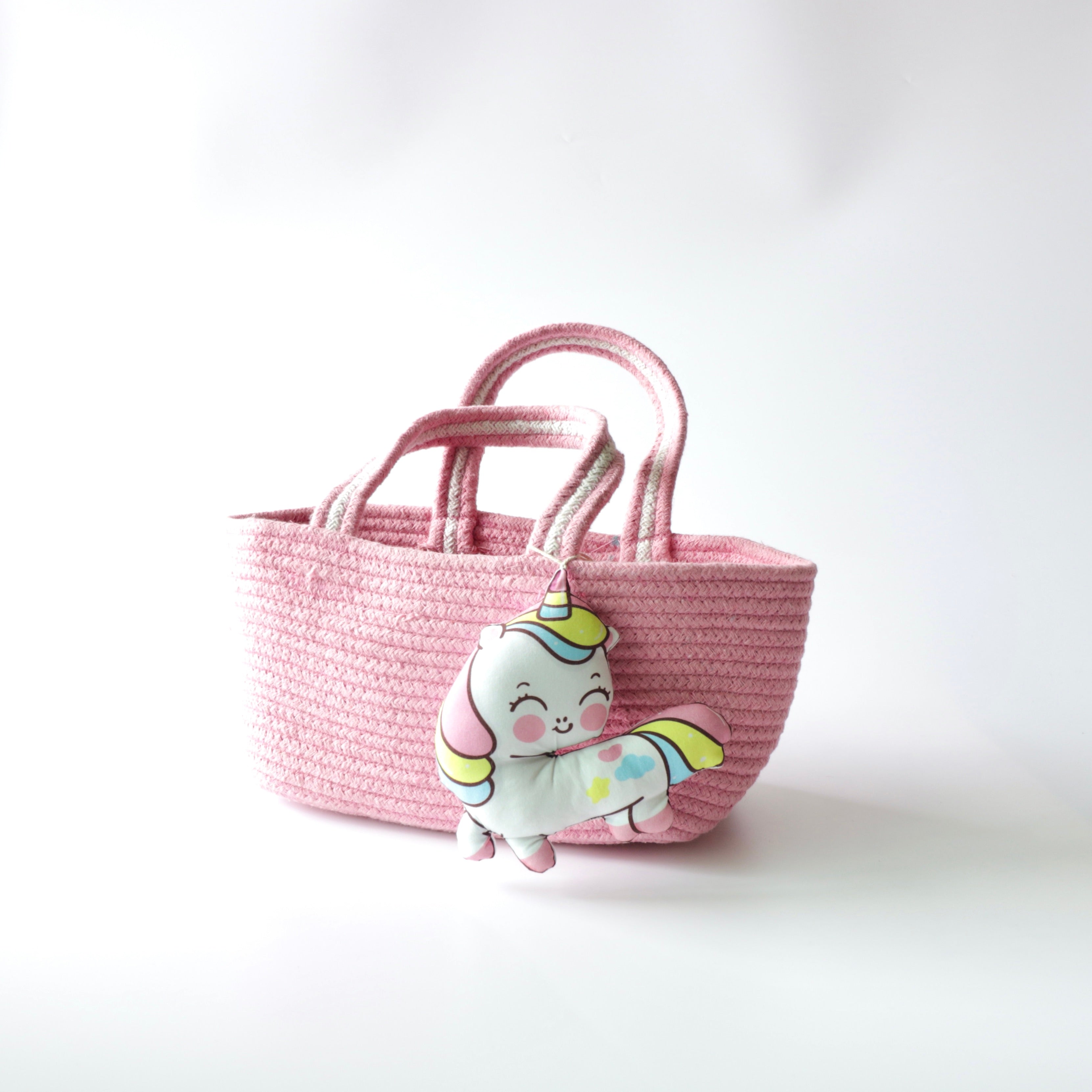 Multipurpose Storage & Gift Basket - Pink (Unicorn)