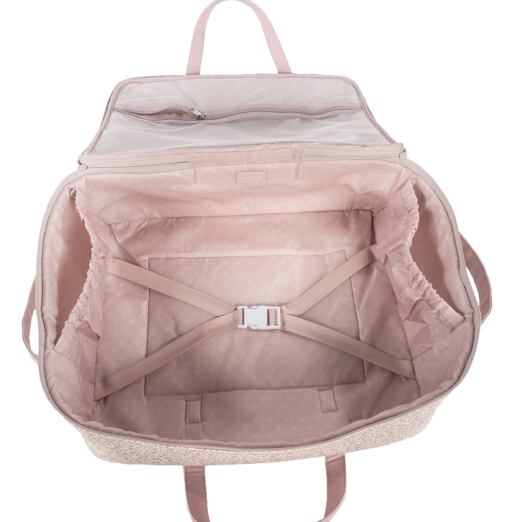 Pasito a Pasito Flower Mellow Pink Travel Holiday and Maternity Bag