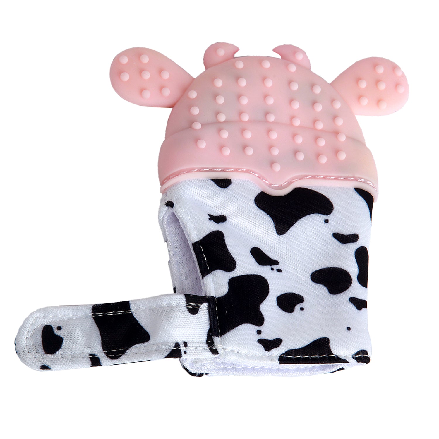 Winking Cow Pink Teething Mitten - 1 pc