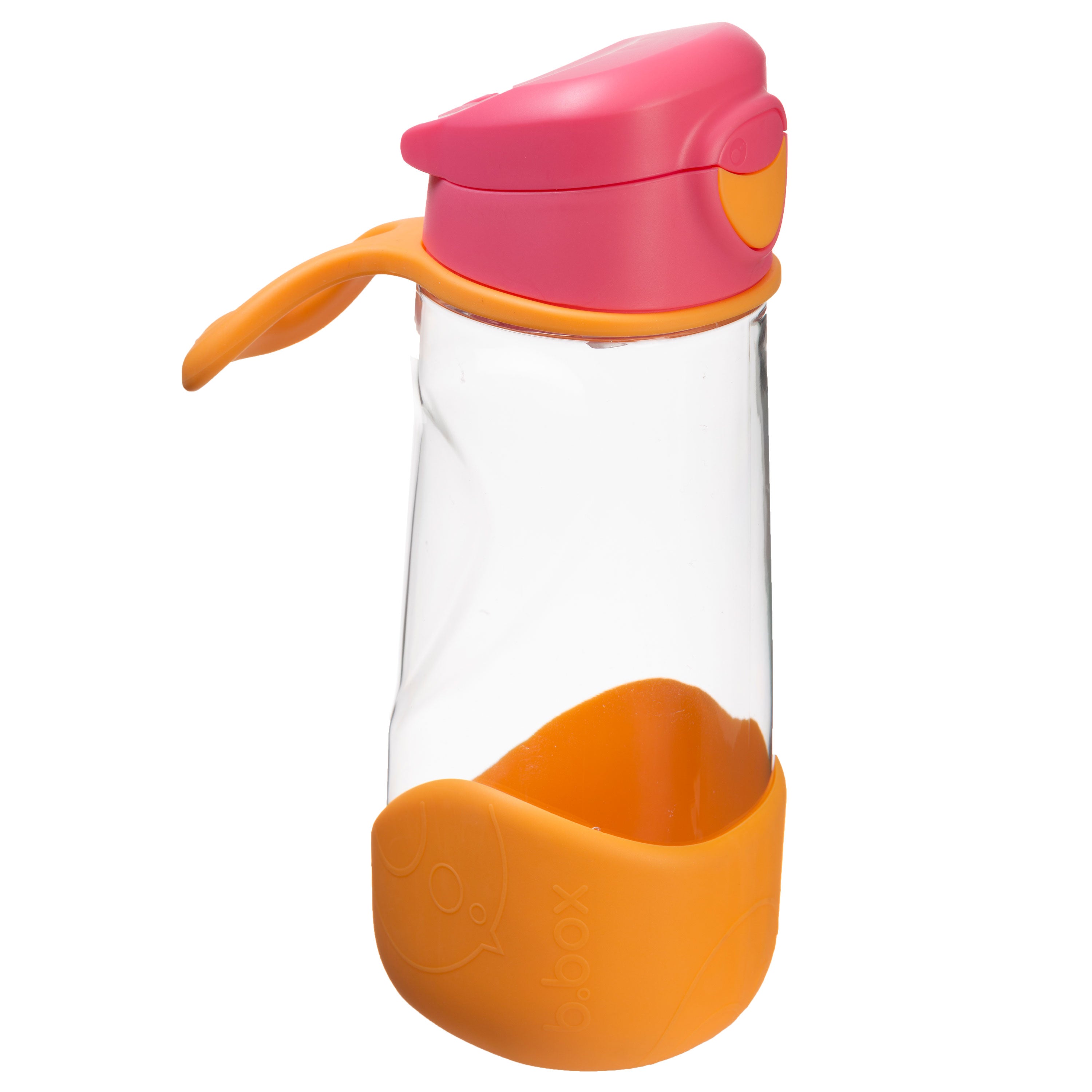 B.Box Tritan Sport Spout Drink Bottle 450ml / 600 ml- Strawberry Shake Pink Orange