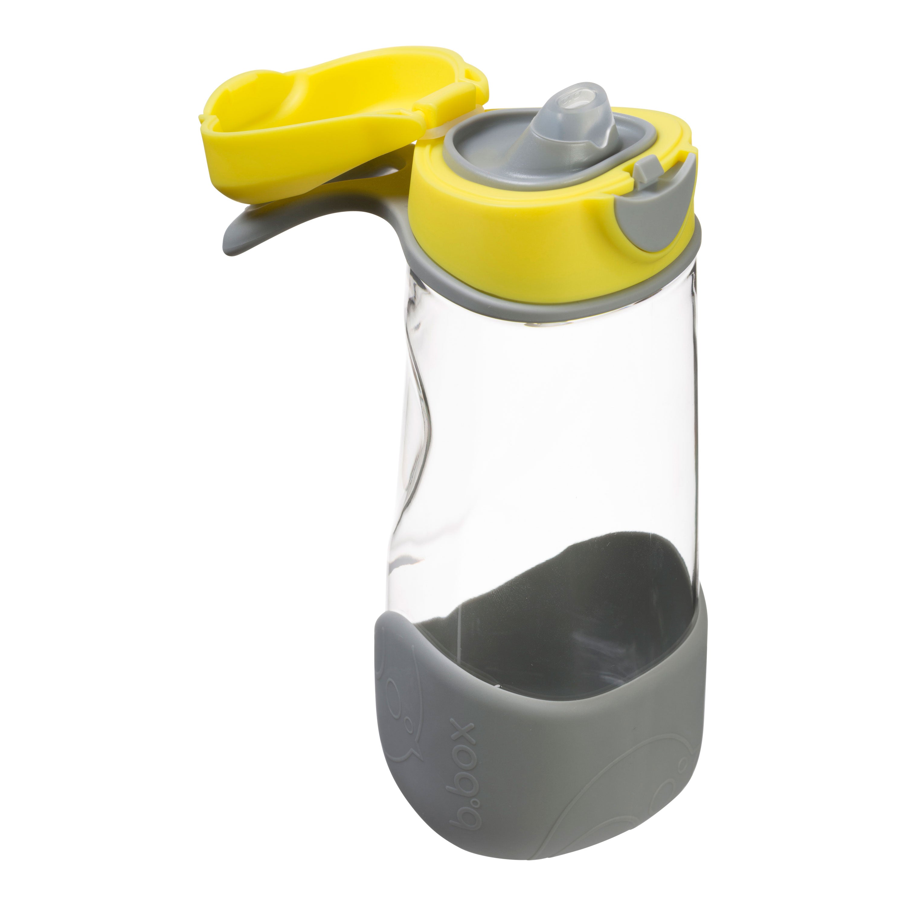 B.Box Tritan Sport Spout Drink Bottle 450ml /600 ml- Lemon Sherbet Yellow Grey