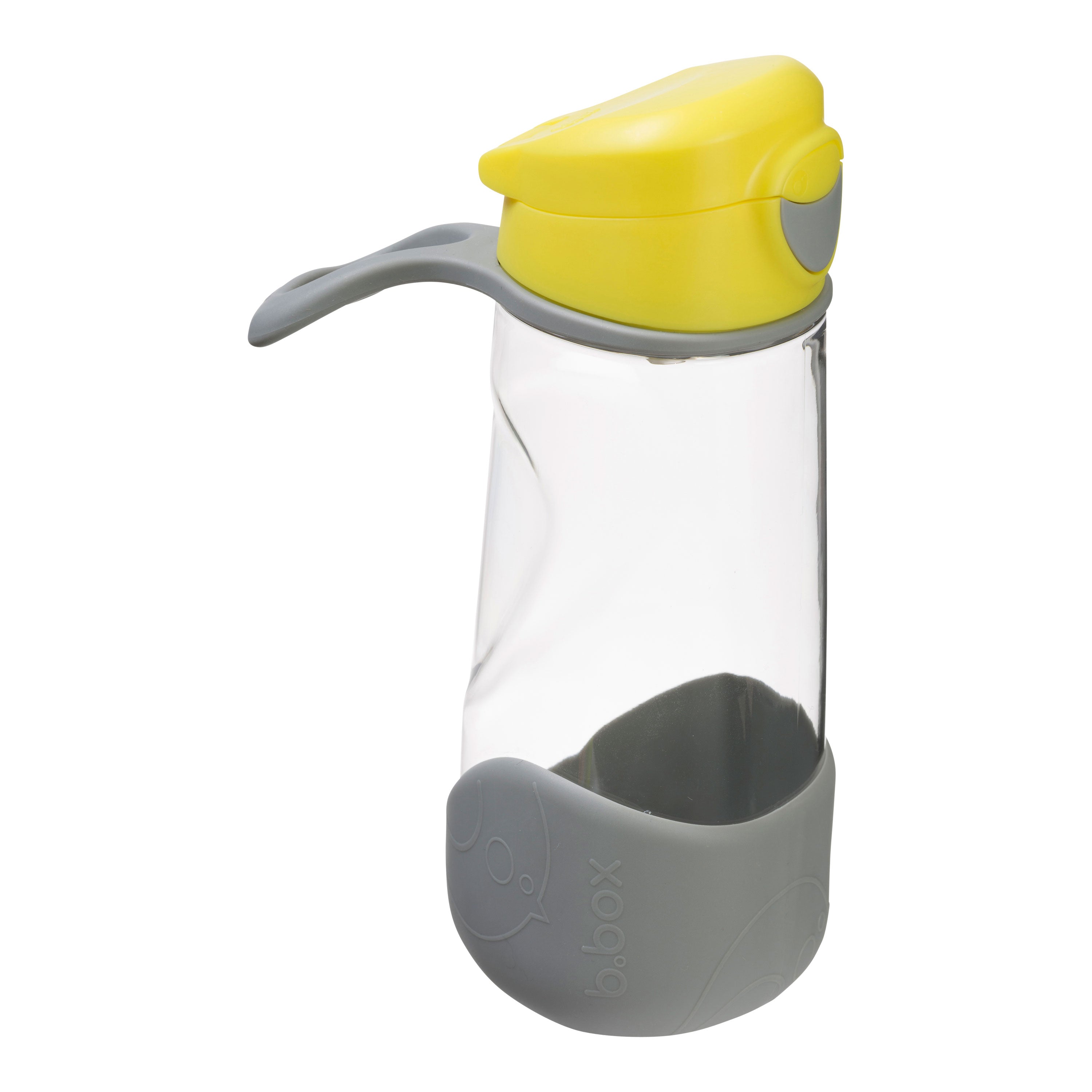 B.Box Tritan Sport Spout Drink Bottle 450ml /600 ml- Lemon Sherbet Yellow Grey