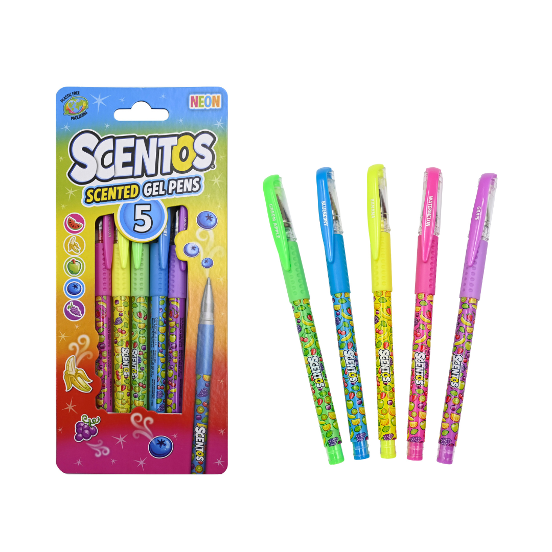 Scentos Scented 5 Neon Gel Pens