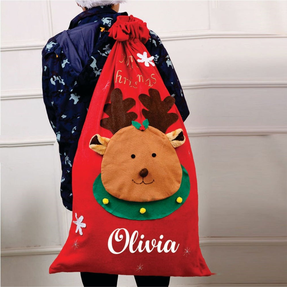 Christmas Sacks- Reindeer (Grand Size)