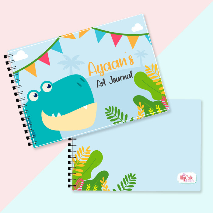 Cute Dino Personalised Art Book