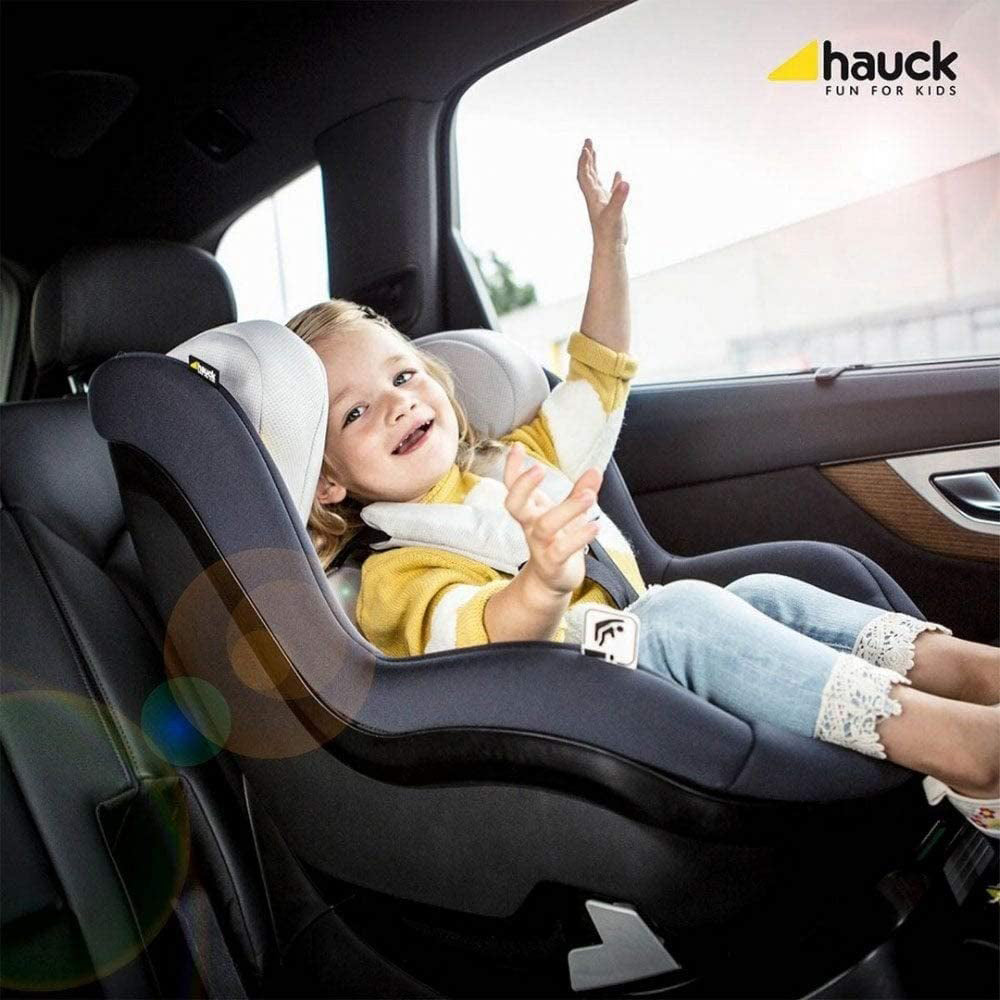 Hauck iPro Kids Convertible Car Seat for Baby & Kids, 0 Months to 4 Years, Rearward & Forward Facing, European ECE R44/04 Safety standard Certified Baby Car Seat, Adjustable 5 Point Harness - Lunar