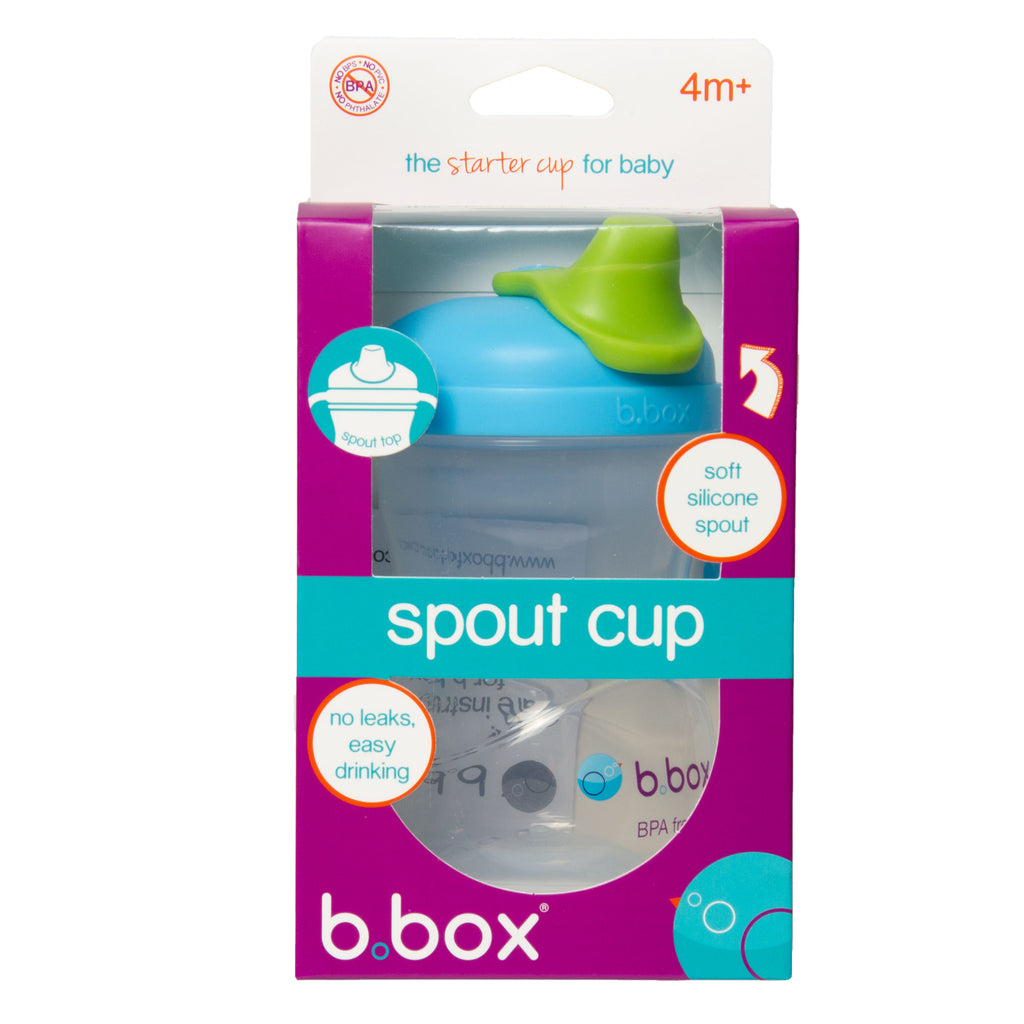 B.Box Soft Spout Cup 240ml - Blueberry Blue Green