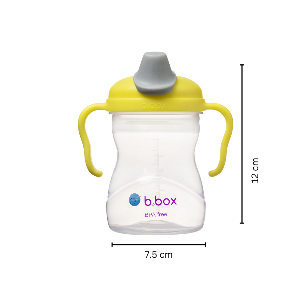 B.Box Soft Spout Cup 240ml - Lemon Yellow Grey