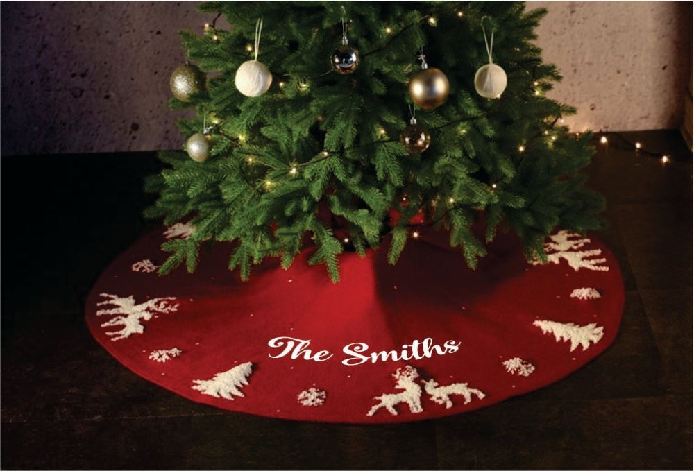 50" Tree Skirt- Snowflake Swirl